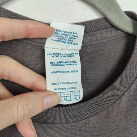 Corgi We're All Doomed Graphic T-Shirt Size Medium Gray Meme Funny Crewneck - Picture 8 of 9